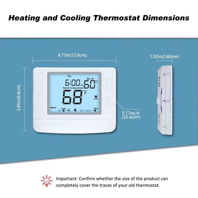 XuLuaba thermostat supports many heating systems for flexibility.