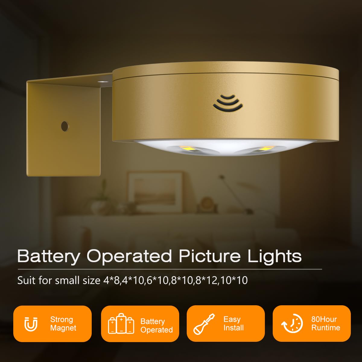 Xuolder gold finish lights add a premium touch to displays