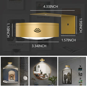 Xuolder magnetic puck light attaches easily to brackets for flexible placement