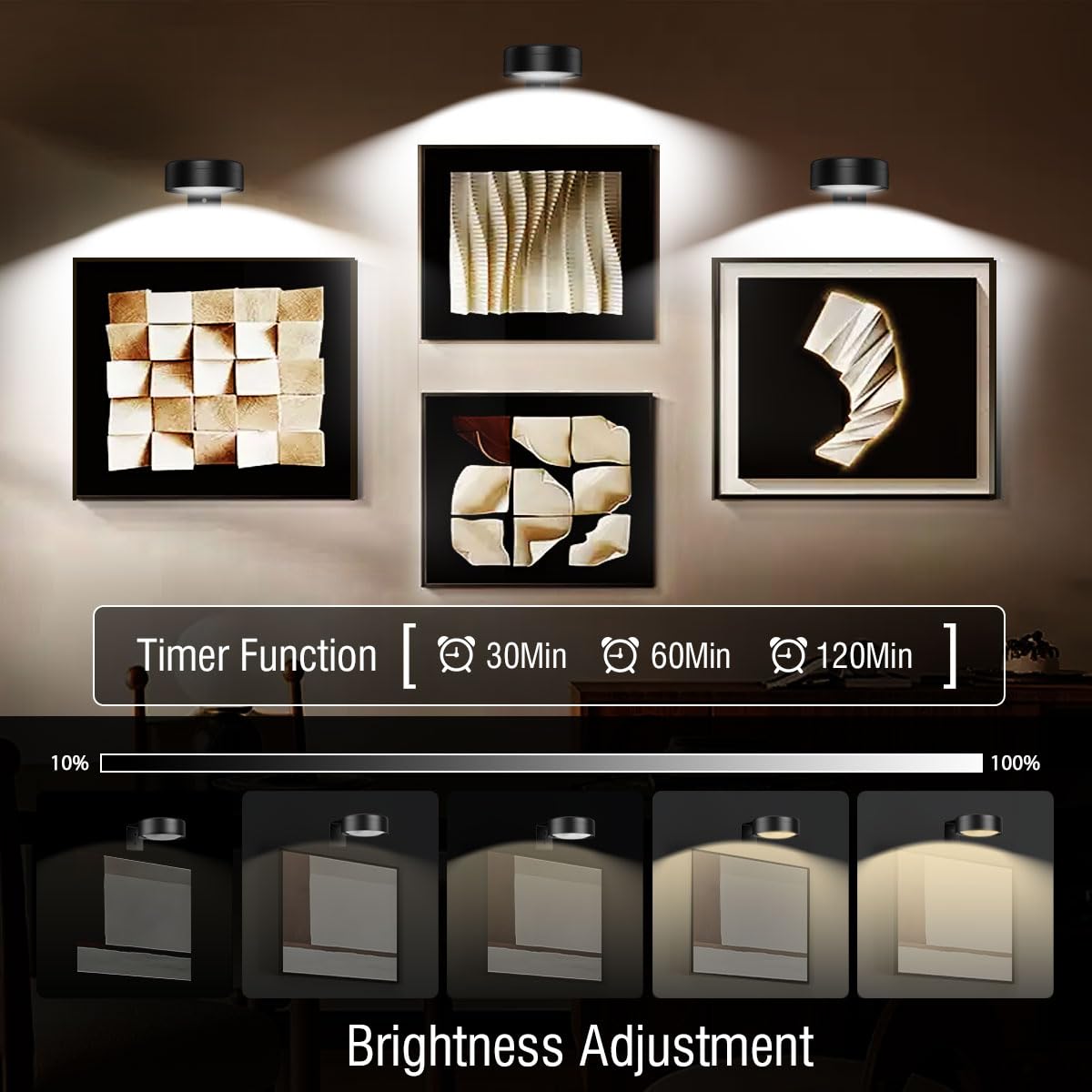 Xuolder poster light showing 12 RGB colors for ambient art space