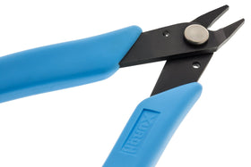 Xuron 475 Xuro-Grip Short Nose Pliers crimping lead wire with precision.