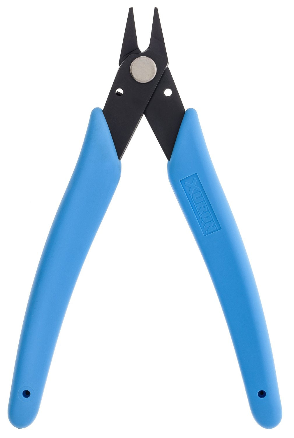 Xuron 475 Xuro-Grip Short Nose Pliers front view with slim profile for tight spaces.