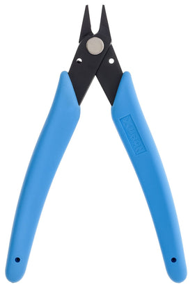 Xuron 475 Xuro-Grip Short Nose Pliers front view with slim profile for tight spaces.