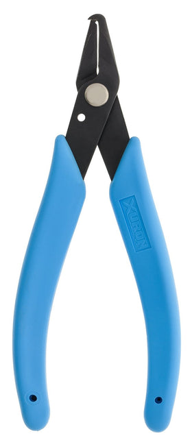 Xuron 496 pliers shown with ergonomic non-slip grips for comfortable use