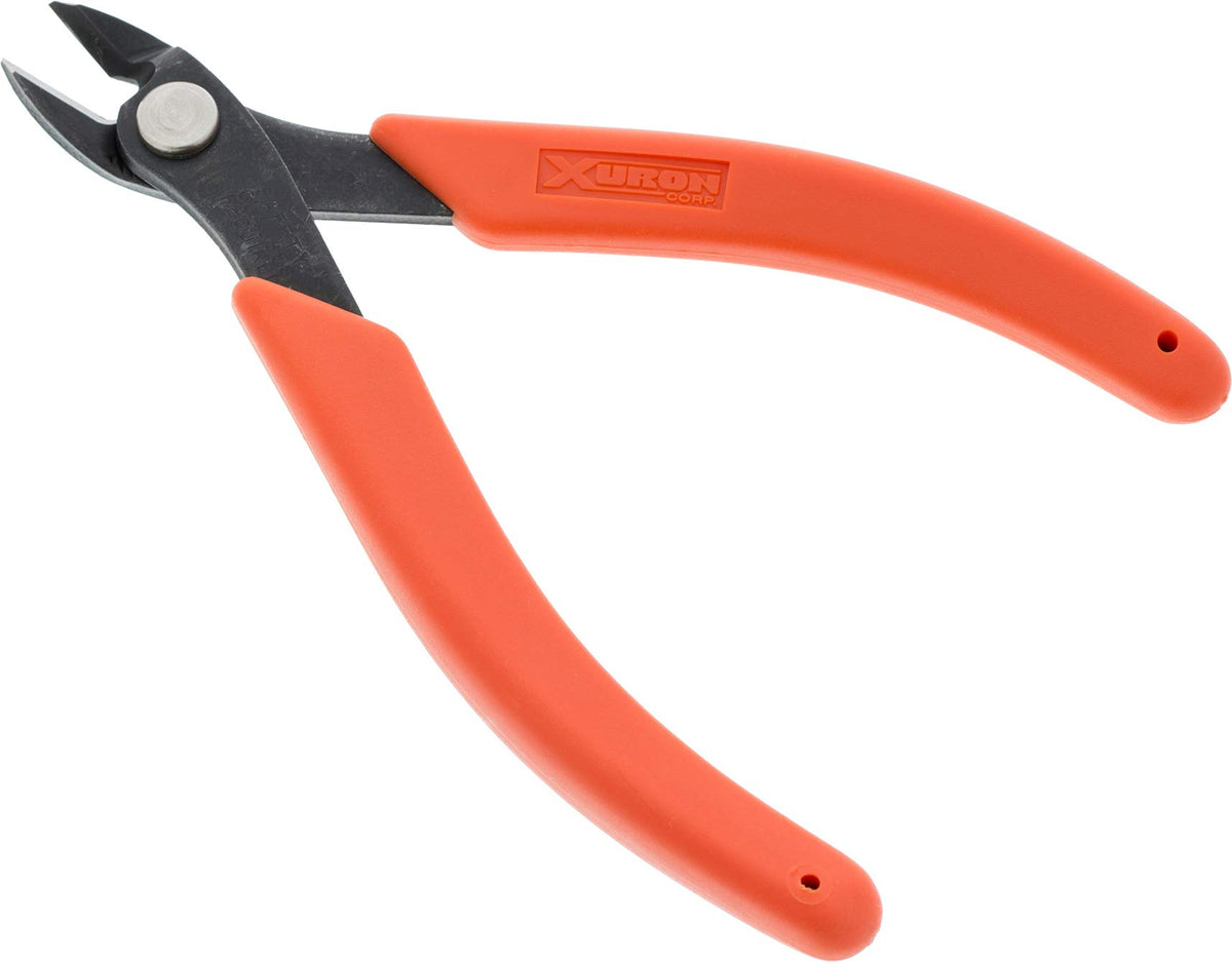 Xuron Maxi-Shear 2175 provides a precise flush cut on threads and wires.
