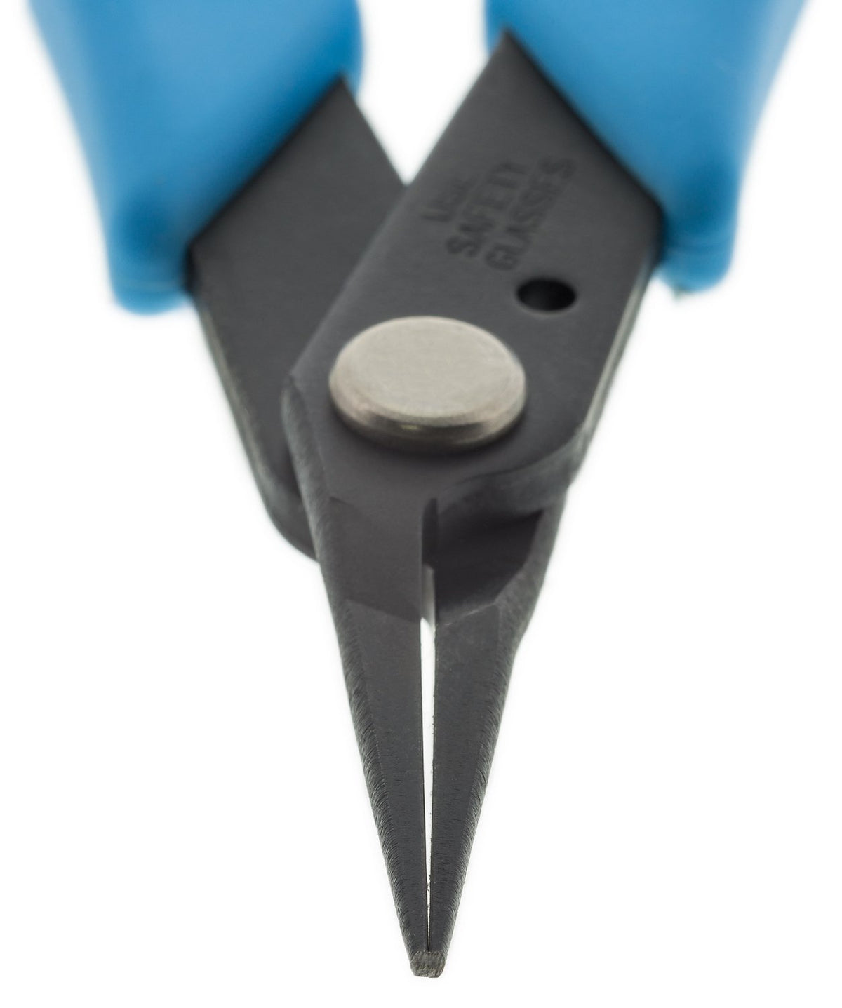 Xuron Tweezer Nose 450 pliers in use gripping tiny components safely