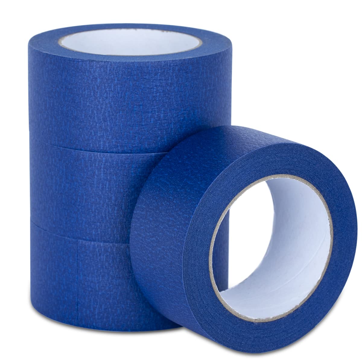XUXU blue painters tape 2-inch rolls ready for painting projects with clean masking.