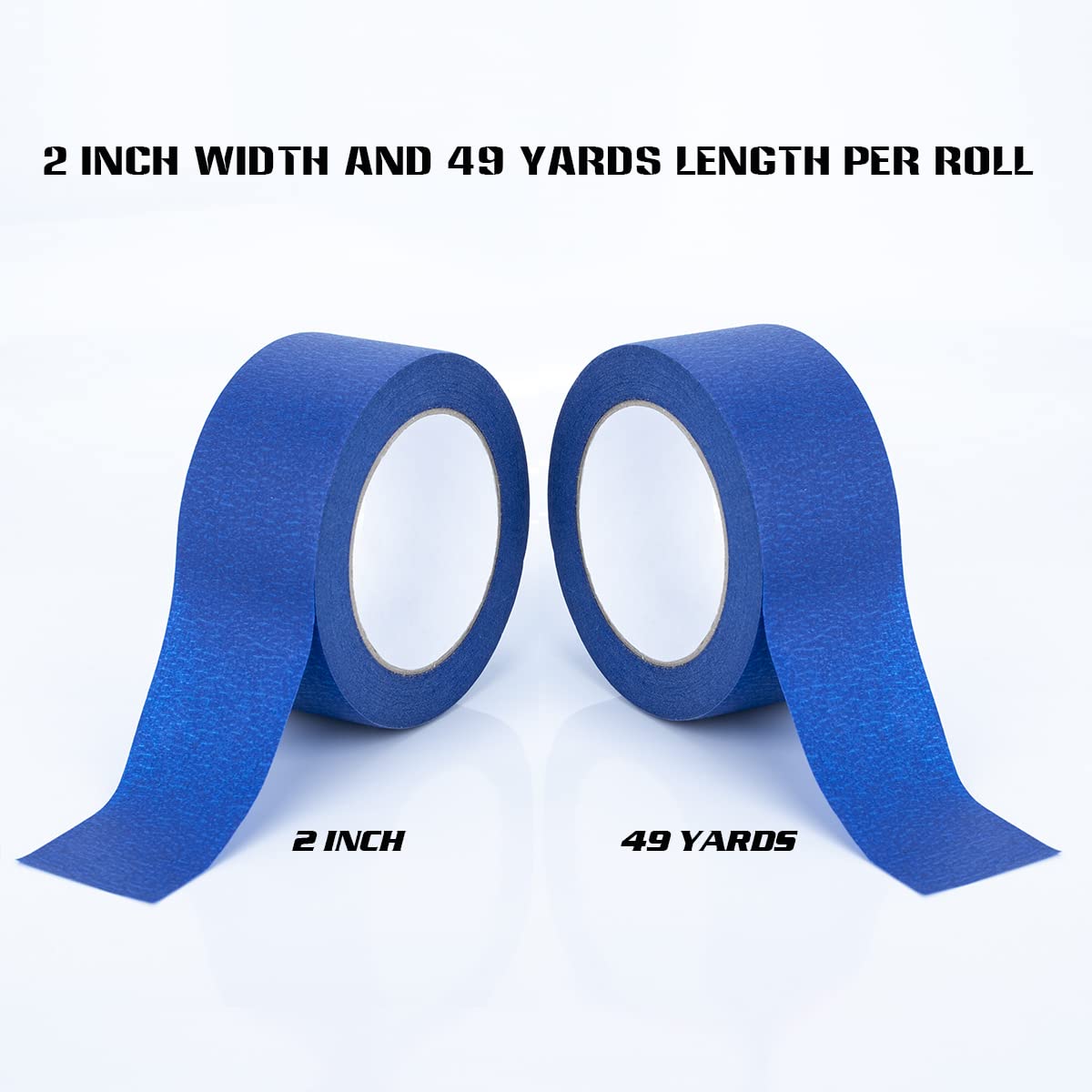 XUXU blue tape with easy-tear paper speeds masking tasks on-site.