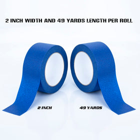 XUXU blue tape with easy-tear paper speeds masking tasks on-site.
