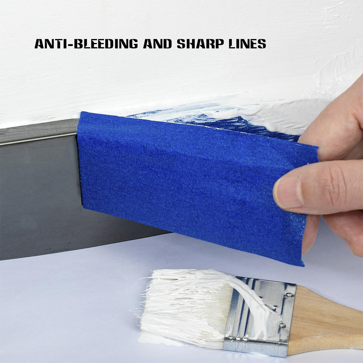 XUXU 2-inch masking tape peels away cleanly with no residue.