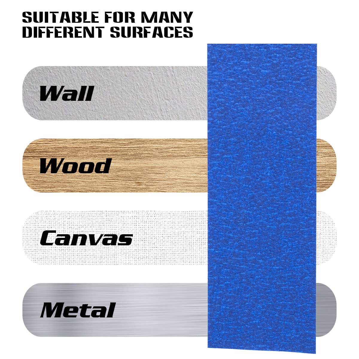XUXU blue tape delivers sharp lines for precise color boundaries.