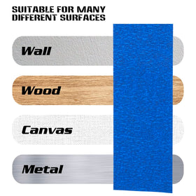 XUXU blue tape delivers sharp lines for precise color boundaries.