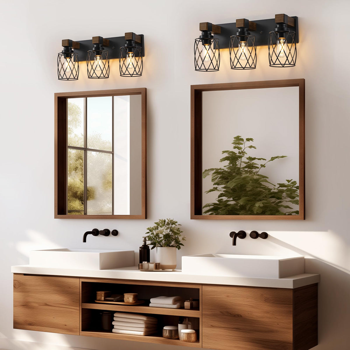 XvmBvm vanity light features dustproof and waterproof shade for humidity resistance
