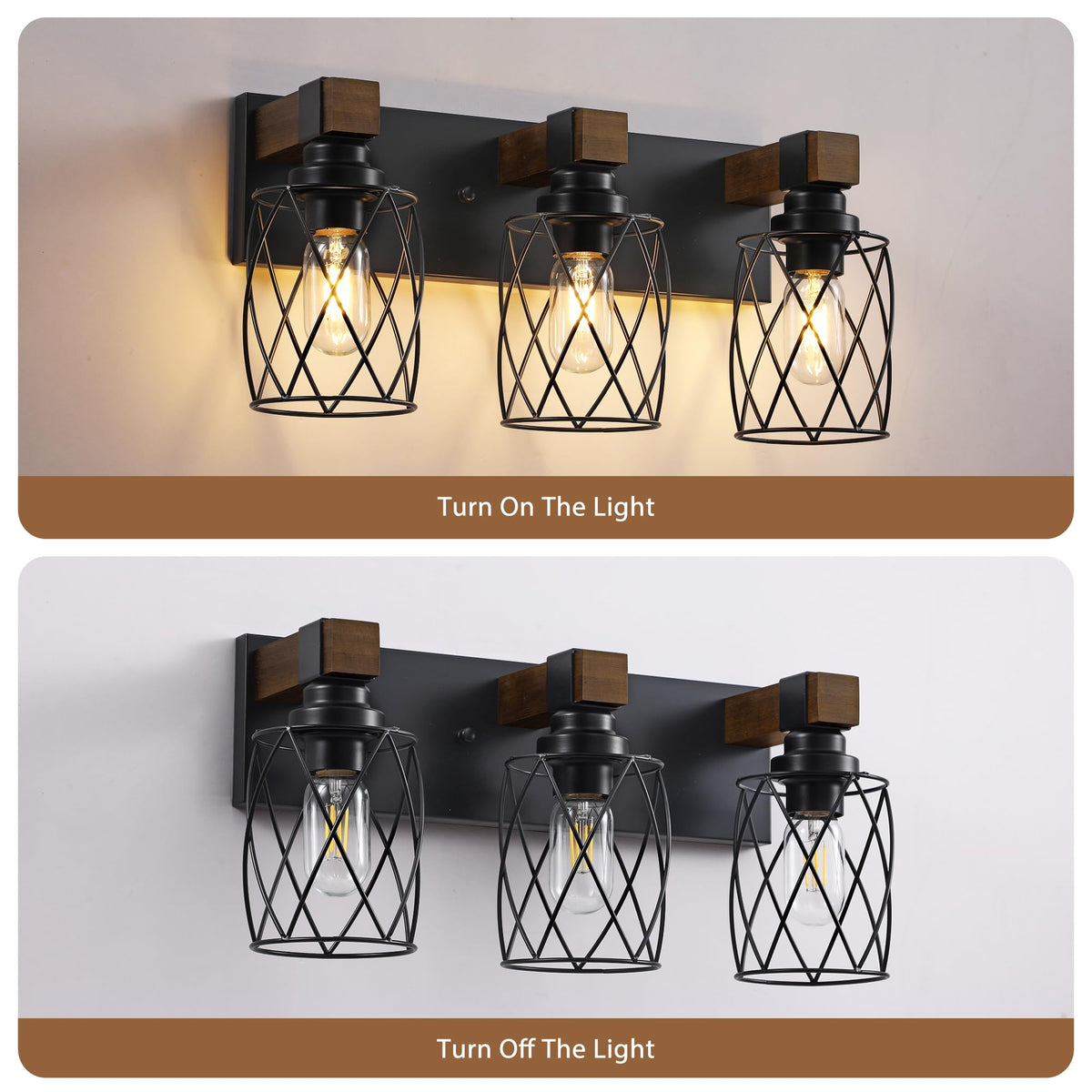 XvmBvm vanity light over mirrors offers versatile placement in bathrooms or living areas