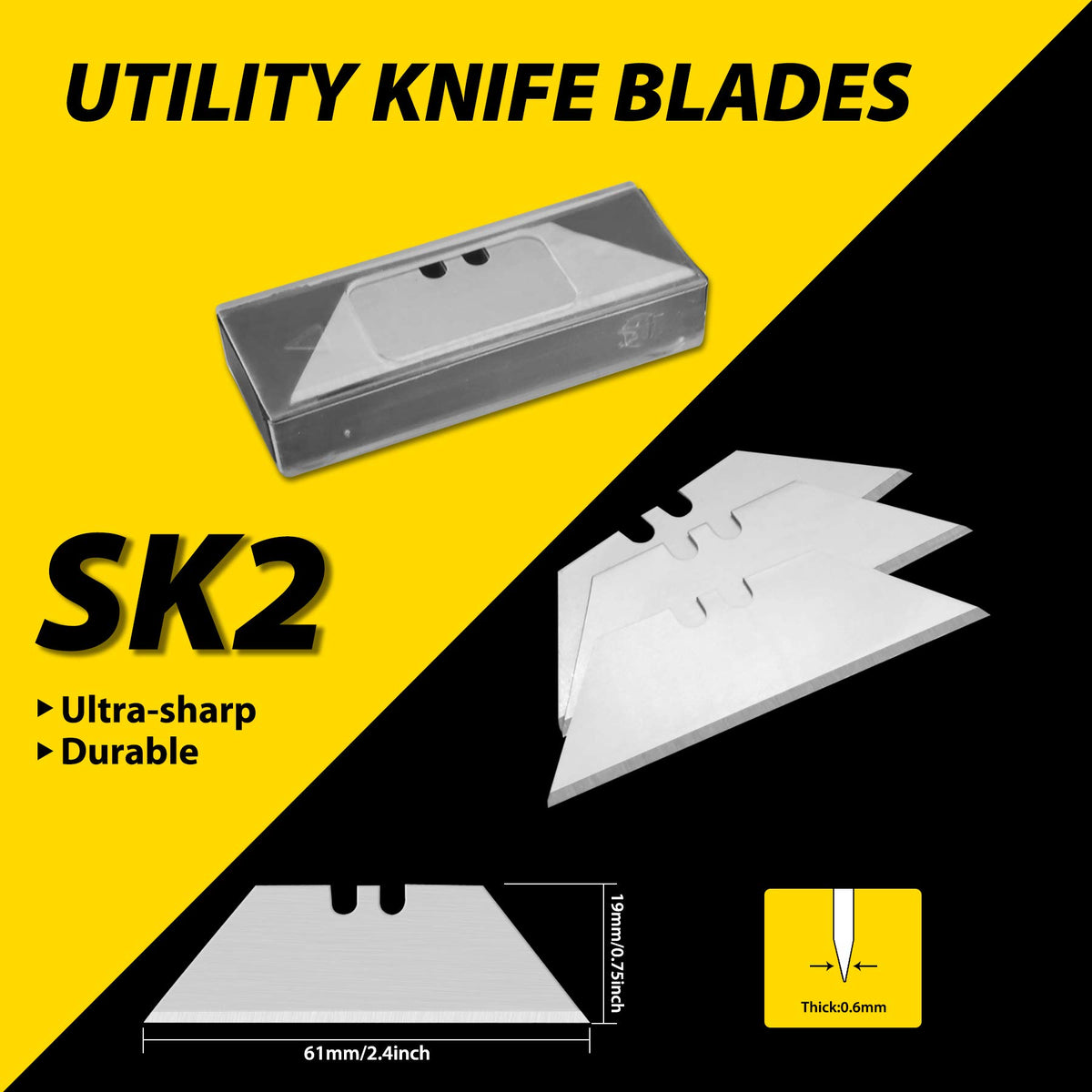 XW 2-pack with pouch and ten replacement blades