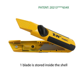 XW fixed-blade knife in hand with comfortable anti-slip grip