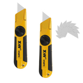 XW fixed-blade knife showing open blade-change for precise swaps