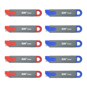 XW Handy Safety Box Cutter with blue sleeve for safe opening