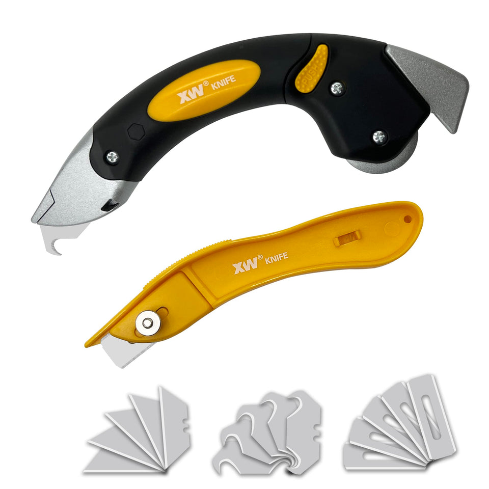 XW heavy duty roller carpet knife with roller wheel for smooth, precise cuts in carpet