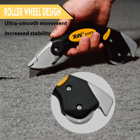 XW lightweight carpet knife featuring ergonomic handle for precise control