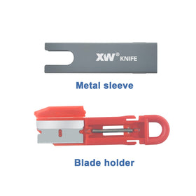 XW safety mechanism demonstrating easy blade change