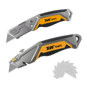 XW heavy-duty zinc alloy utility knife body designed for durable daily use.