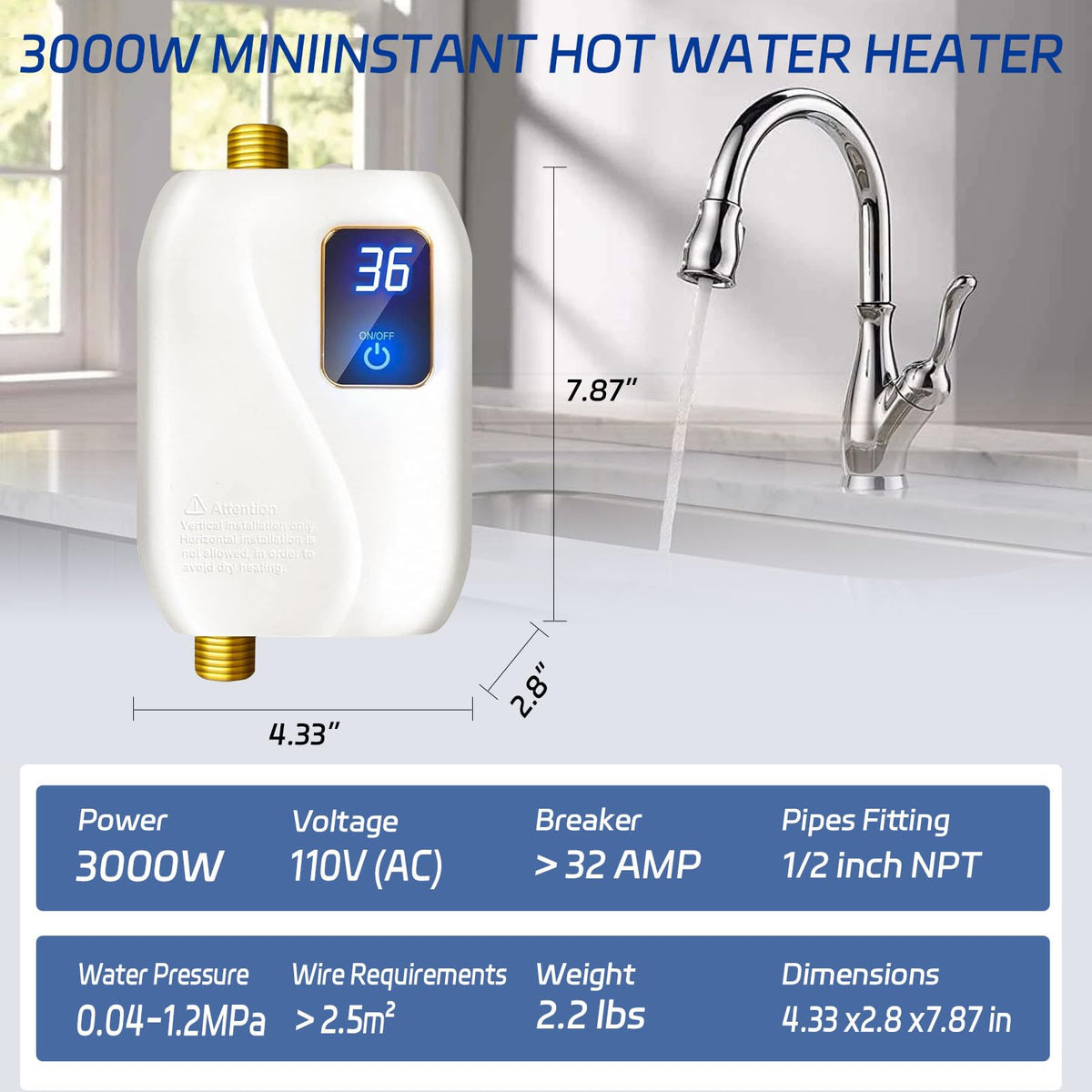 xwdzswgs energy-efficient instant hot water heating