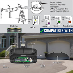 X X-HOUSE Universal Remote Linear compatibility for versatile opener setup