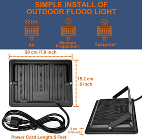 XXBSAZ durable outdoor flood light designed for all-weather use