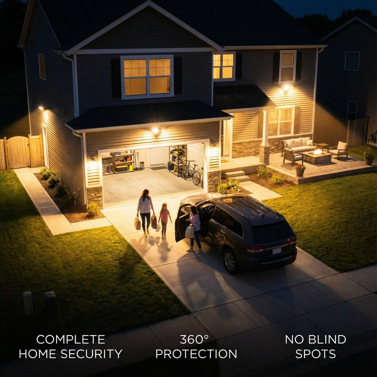 XXBSAZ IP66-rated flood light with weatherproof exterior