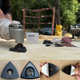 XXGO finger sanding pads provide control on curved surfaces.