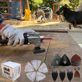XXGO triangle sanding pads for tight corners and precise shaping.