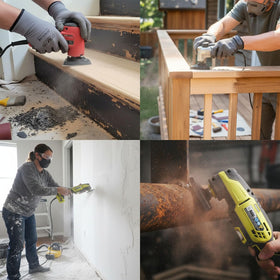 XXGO two triangle sanding pads for fast surface prep.
