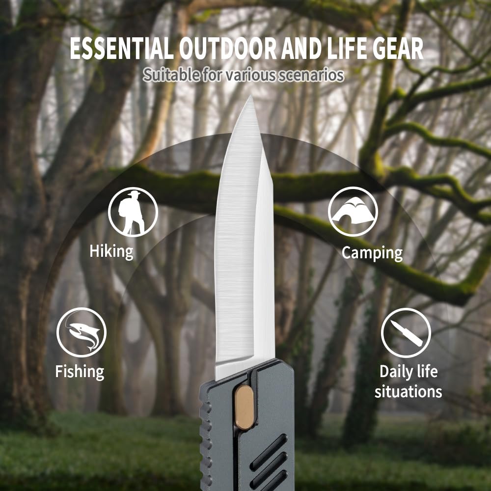 XXOK edc pocket knife with aluminum handle enables reliable one-handed use