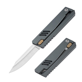 XXOK pocket knife top view highlights fidget design for everyday carry