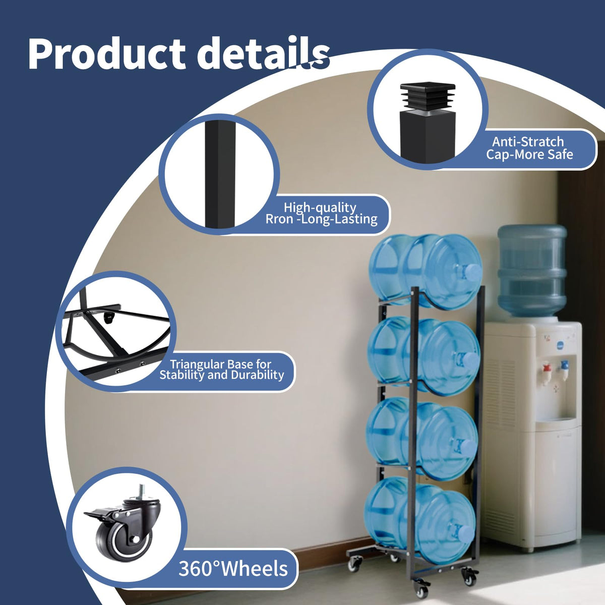 XXSJ dispenser rack features sloped rails for quick loading