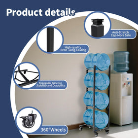 XXSJ dispenser rack features sloped rails for quick loading