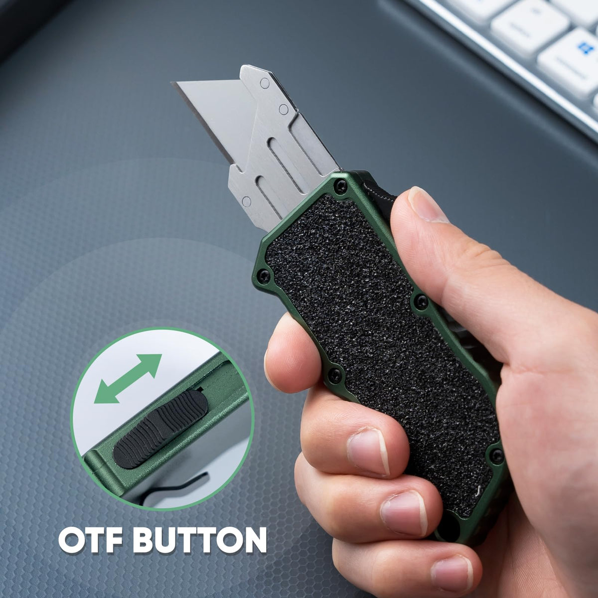 XXV aluminum handle with textured grip highlights ergonomic comfort