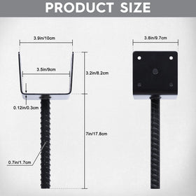 XYADX post anchor bracket 4x4 shown during easy install.