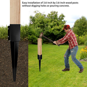 XYADX fence post anchor 24in screws and nuts included