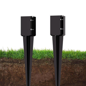 XYADX fence post anchor 24-inch spike stabilizes posts for mailboxes and fences.