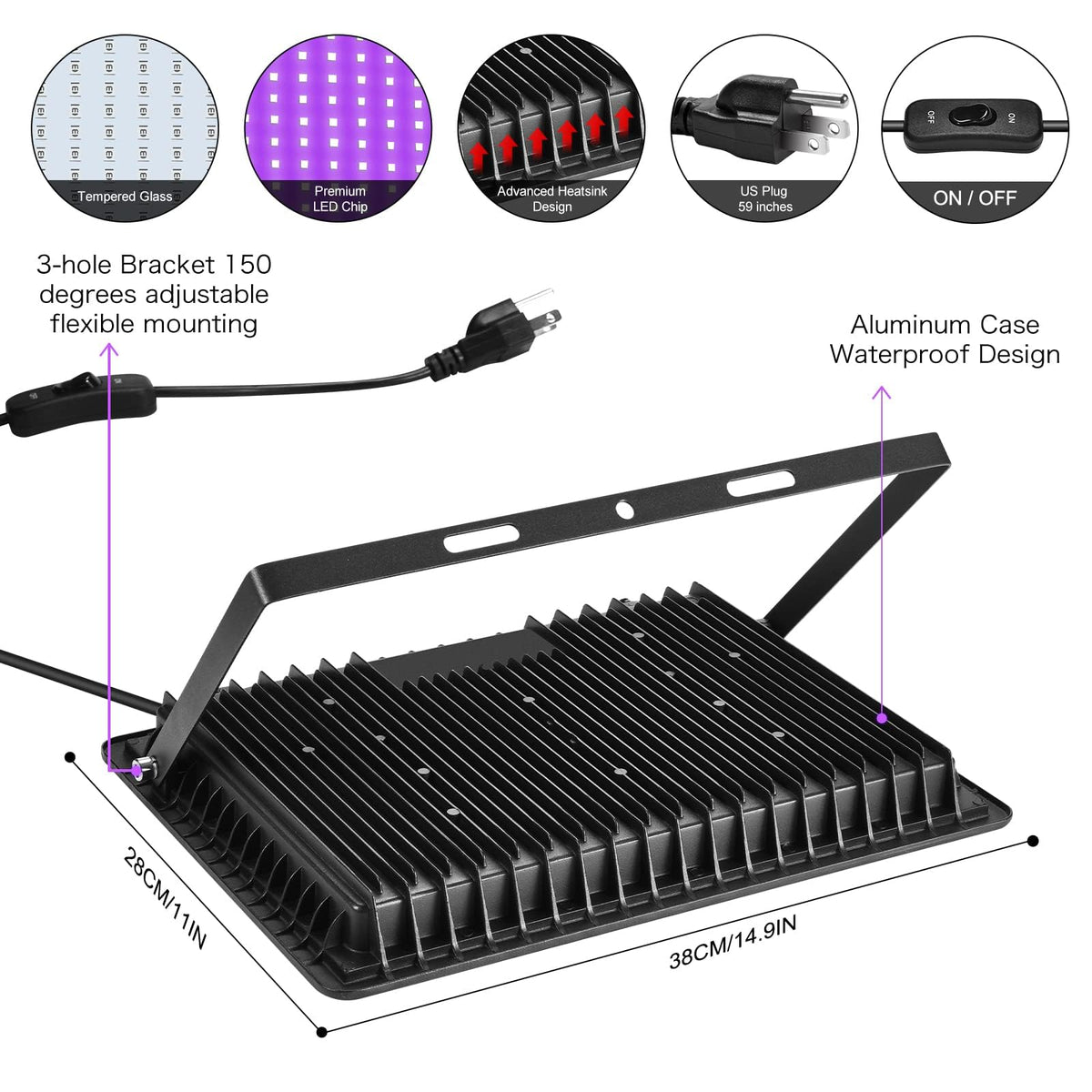 XYCN front cover and heat sink design enhances cooling and longevity