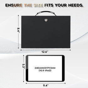 Xydled fire safe box compact dimensions fit on desks and cabinets.