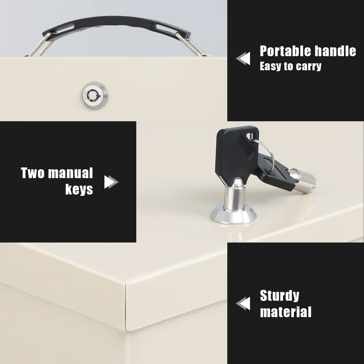 xydled fire safe box durable metal construction resists pressure