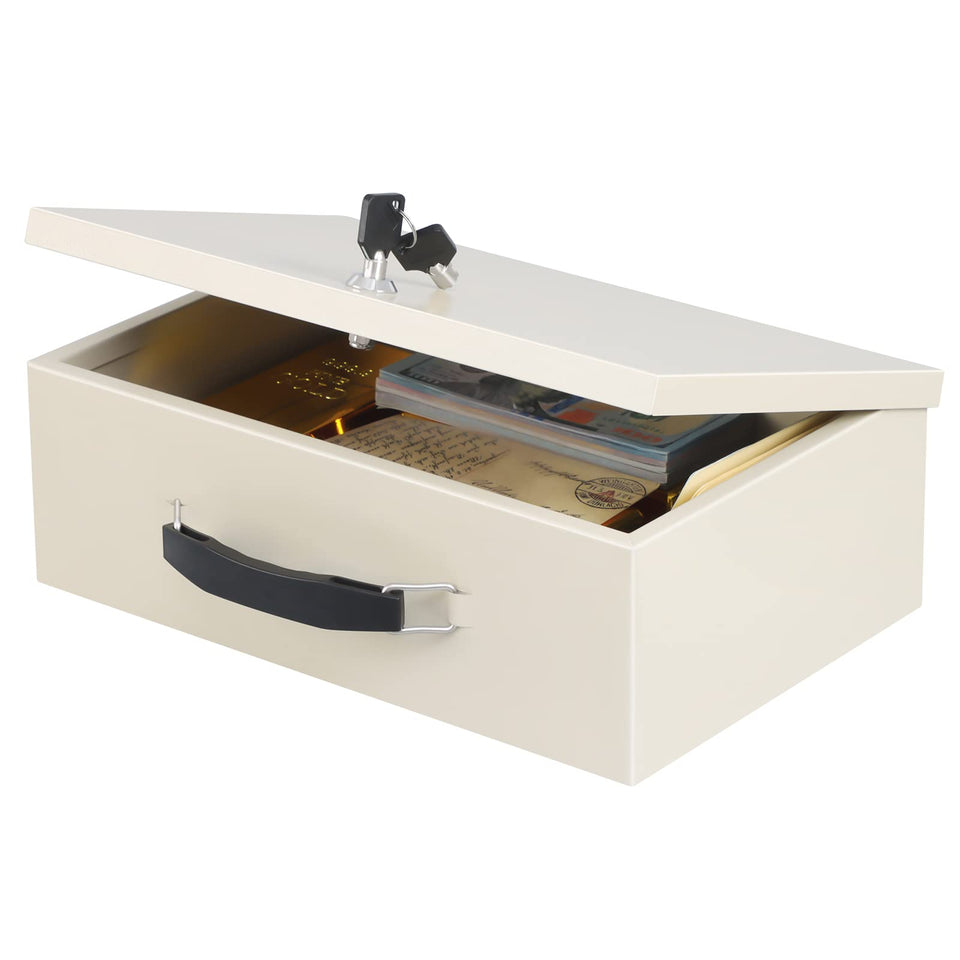 xydled fire safe box front view highlights sturdy construction for valuables
