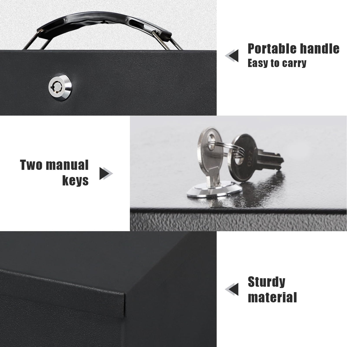 Xydled fire safe box insulation layer helps endure high temperatures.