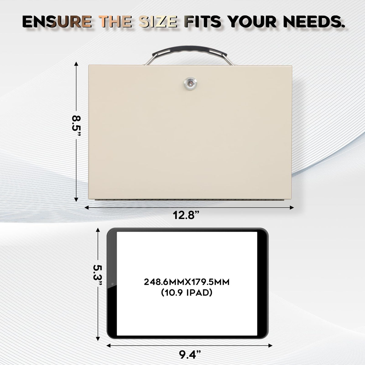 xydled fire safe box portable handle for easy transport