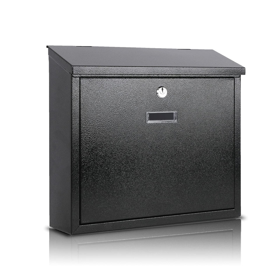 Xydled locking mailbox wall mount with secure key lock for safe mail storage.