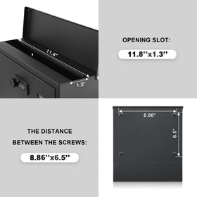 Xydled mailbox large capacity storage suitable for letters and small items