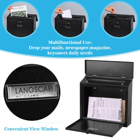 xydled mailbox with pre-drilled holes and mounting hardware for easy installation